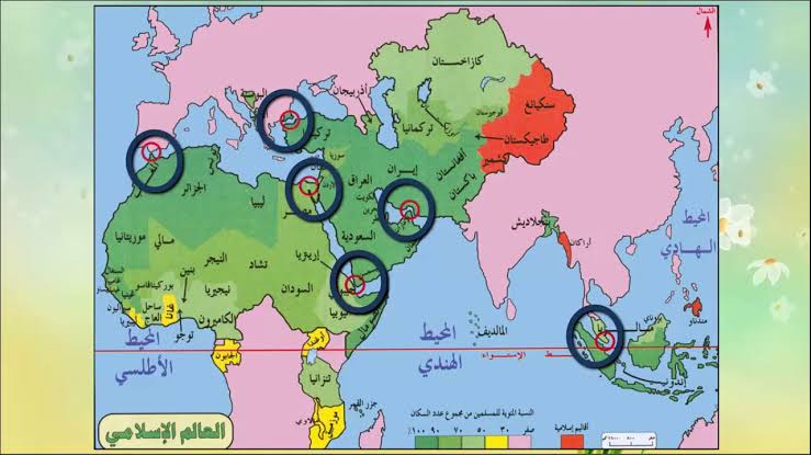 خريطة العالم الاسلامي قديما - اختلافات كثيرة بين الحاضر والماضي للبلاد 12725 7