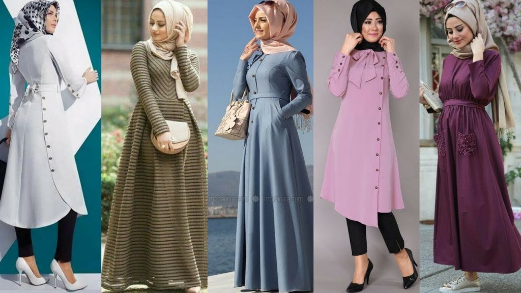 ملابس خروج للبنات المحجبات , موضة ثياب لنساء بالحجاب 2021 - كلام نسوان